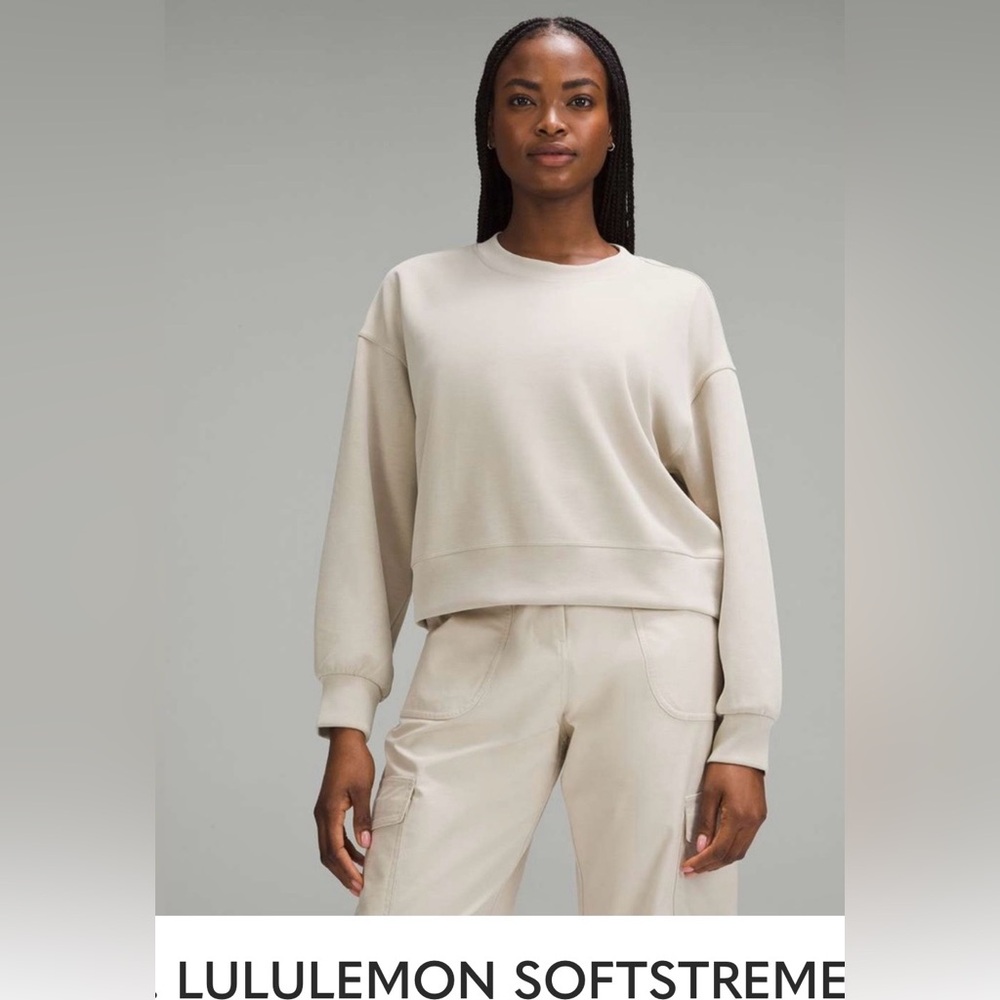 lululemon athletica Cream Crewneck Sweatshirt